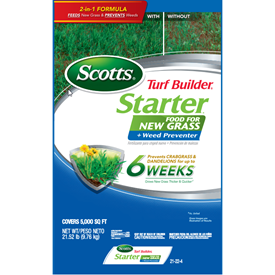 Scotts Turf Builder Starter Food for New Grass Plus Weed Preventer Logo